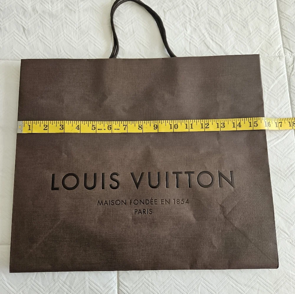 2 Louis Vuitton Brown Gift/Shopping Bags Emptys